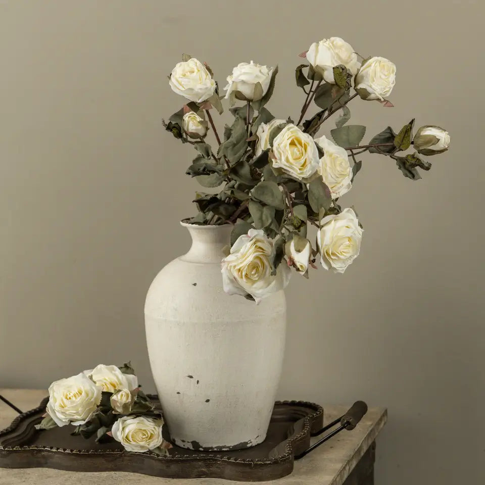 Cream Dried Rose Spray