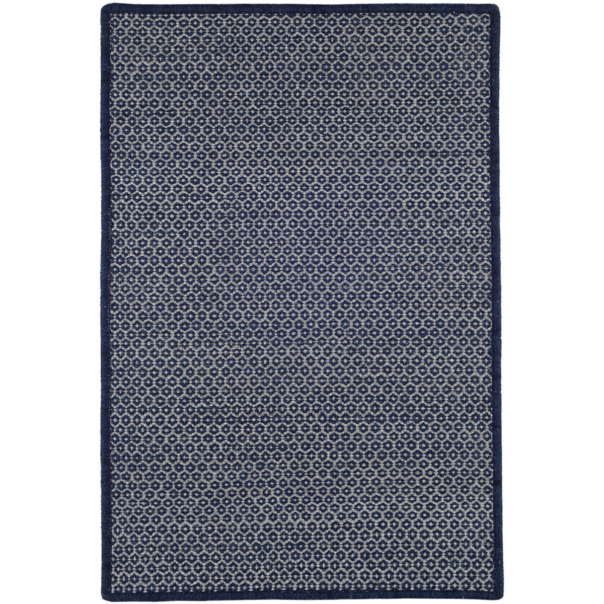 Dash & Albert Honeycomb Woven Wool Custom Rug