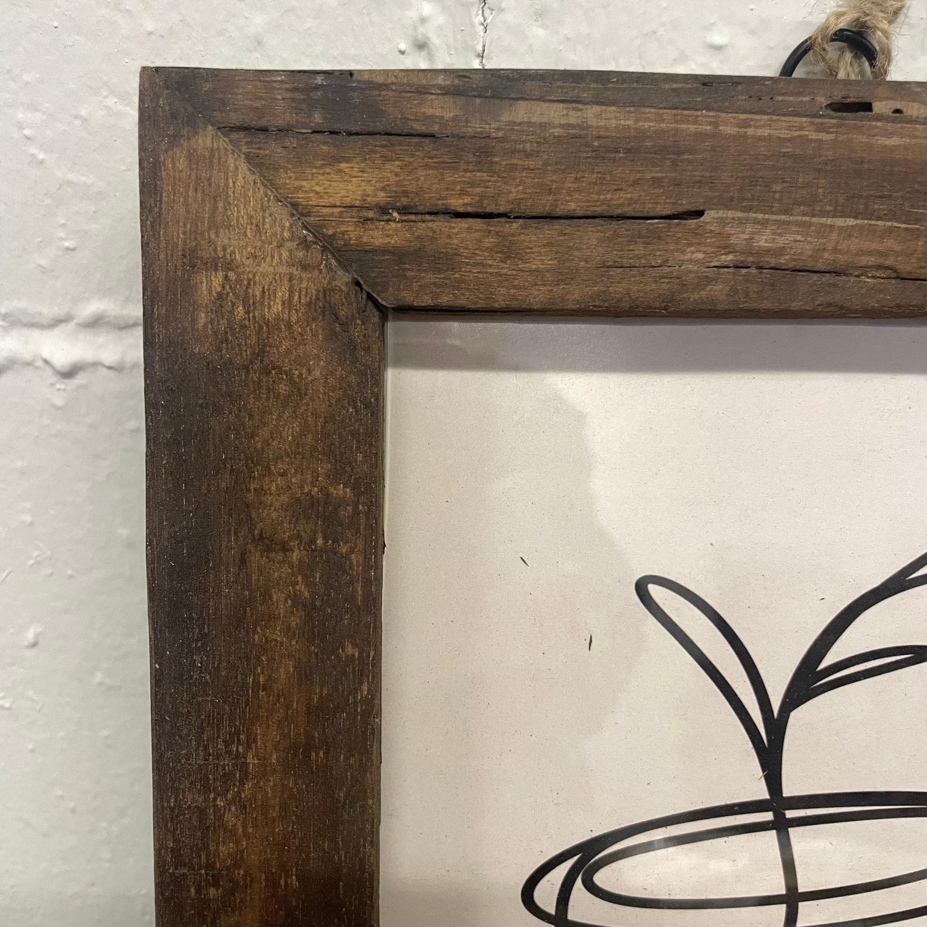 Vintage Wood Photo Frame