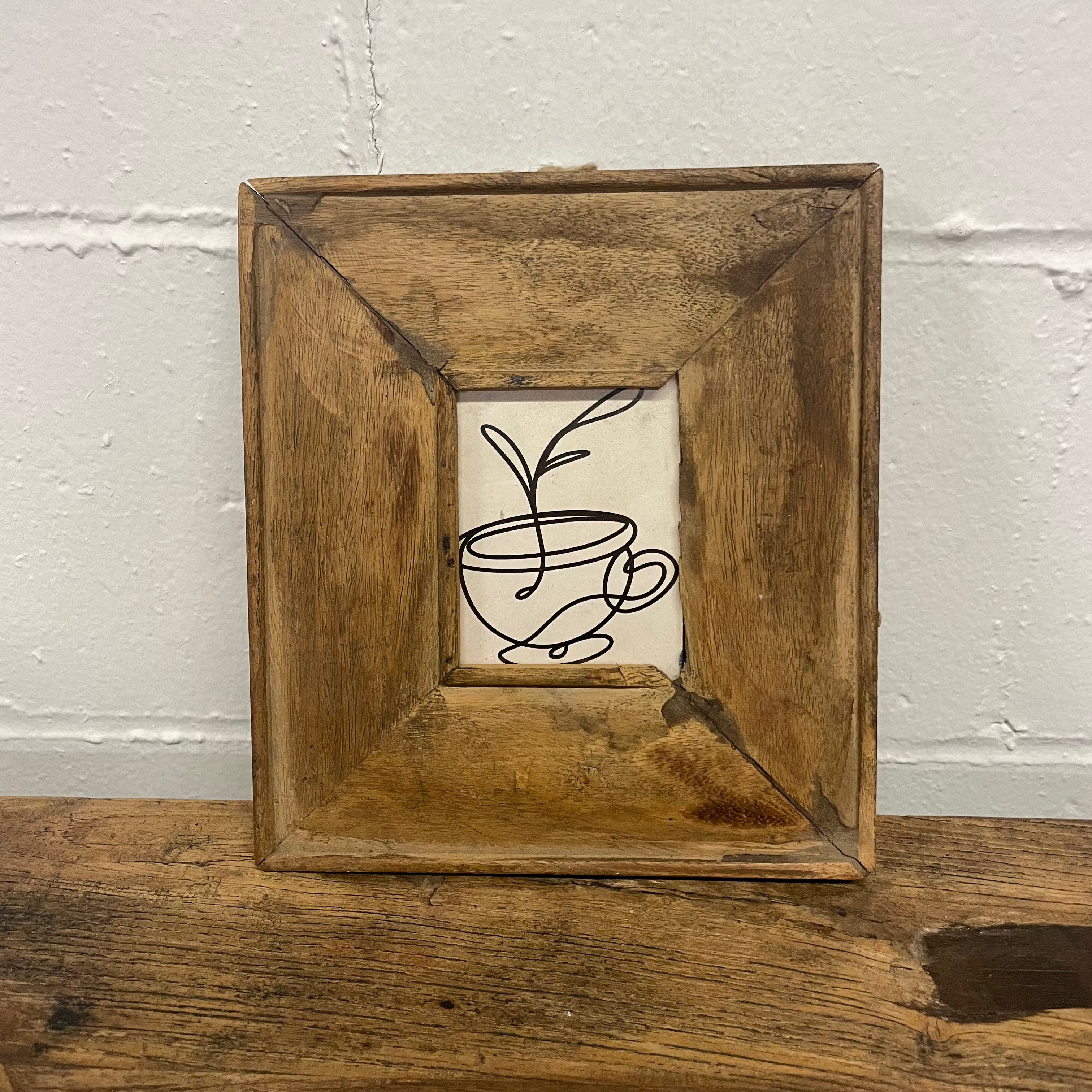 Vintage Wood Photo Frame