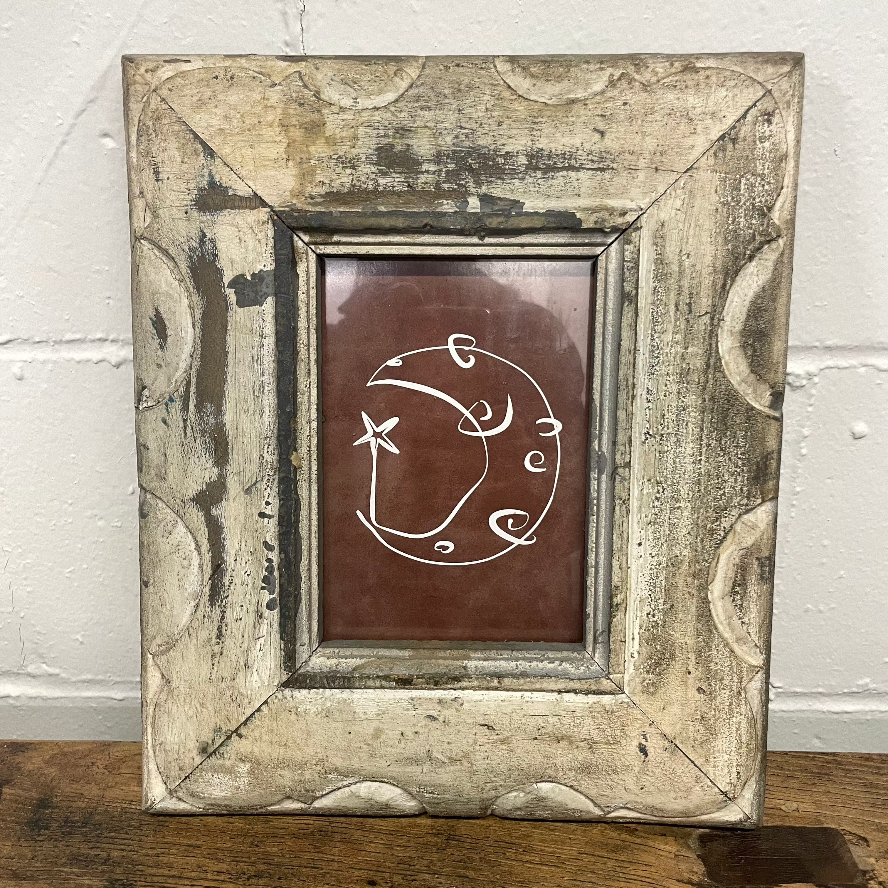Vintage Wood Photo Frame