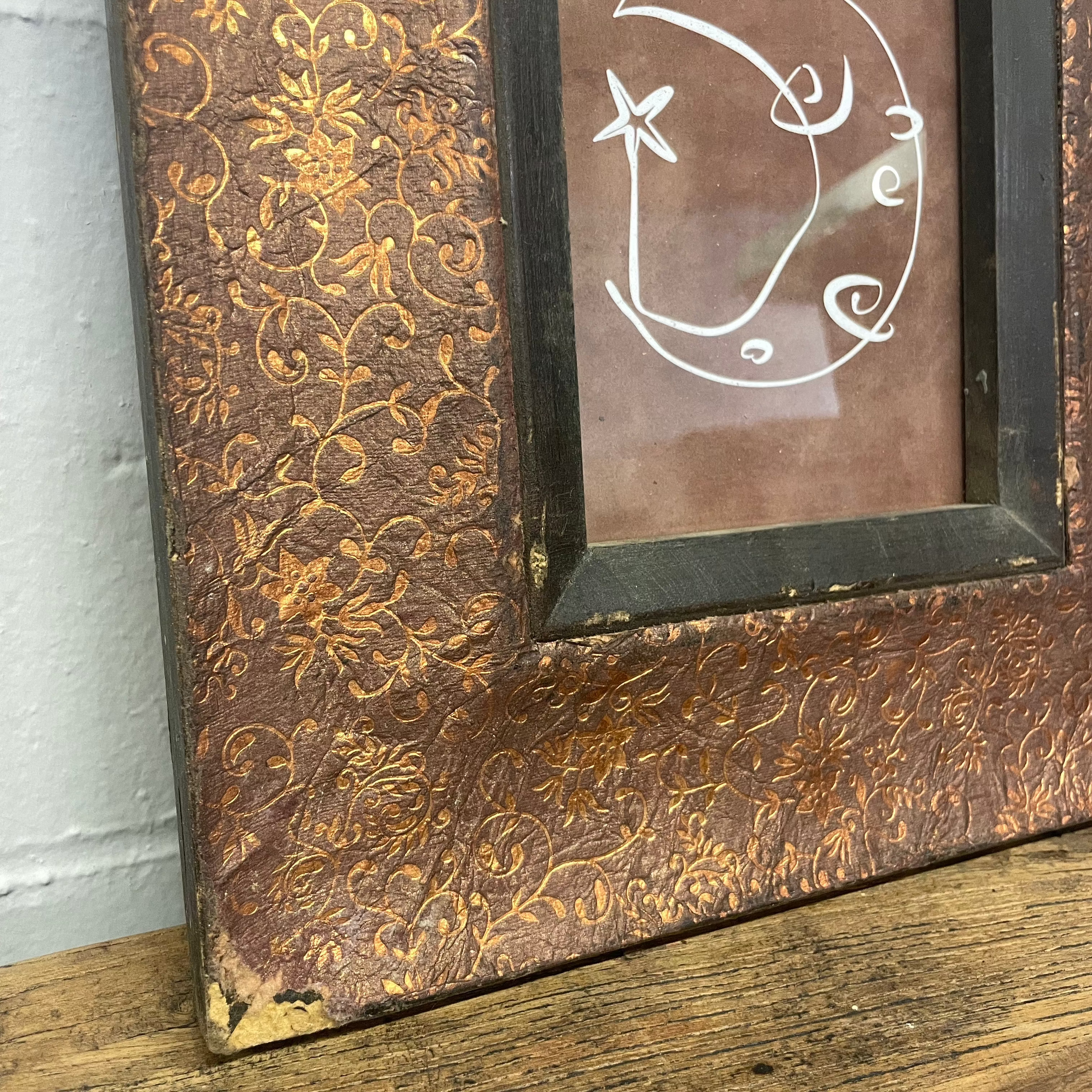 Vintage Wood Photo Frame