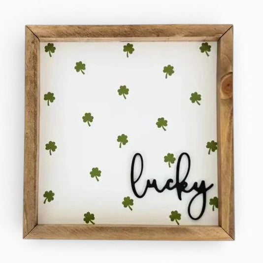 Lucky Shamrock 3D Framed Art
