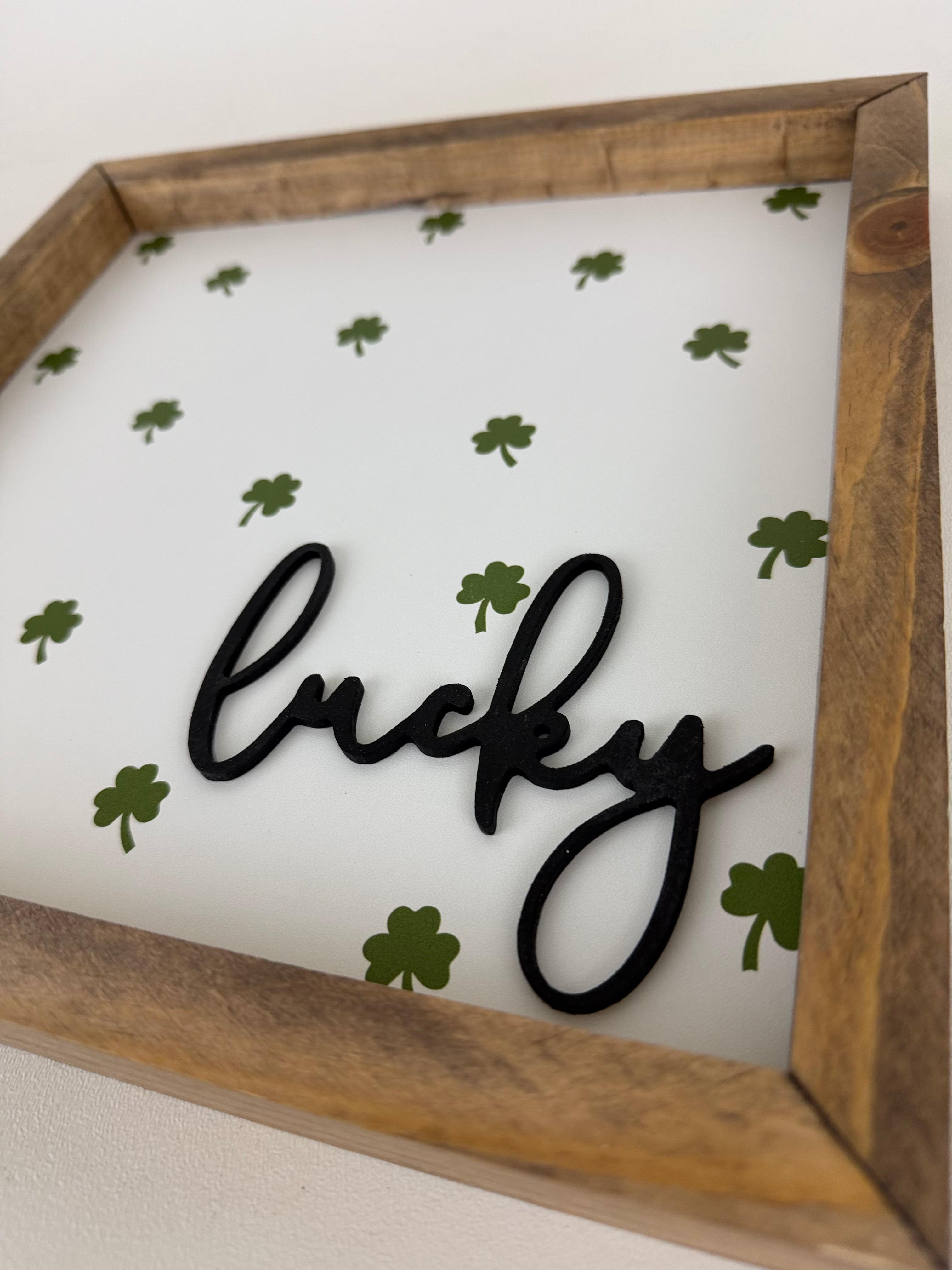 Lucky Shamrock 3D Framed Art