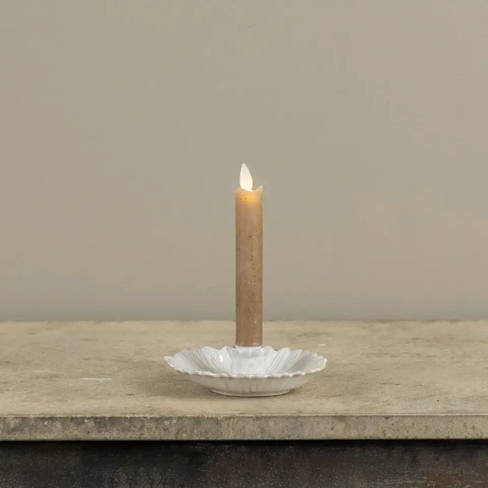 White Petals Candle Holder