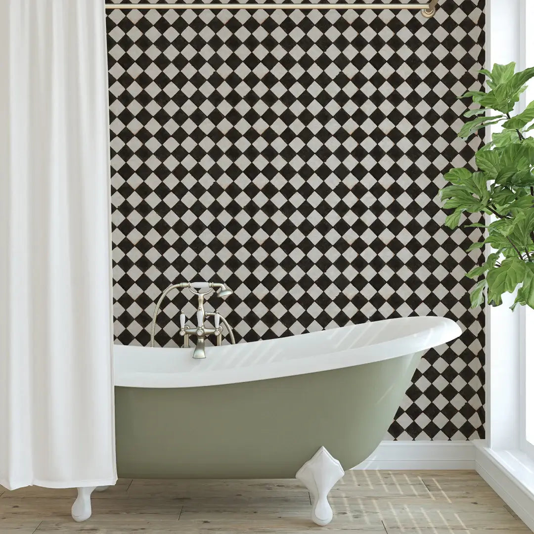 Vintage Check Textured Peel & Stick Wallpaper