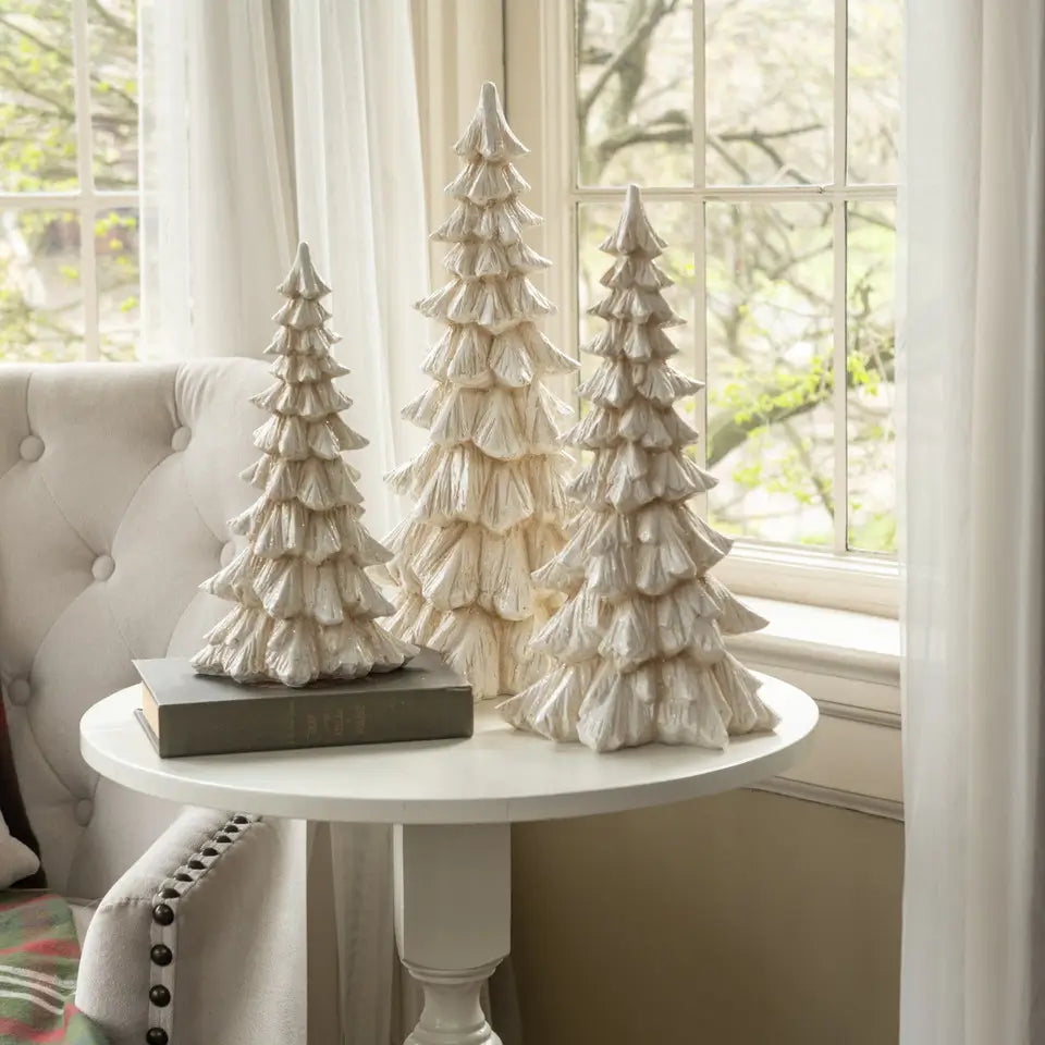 Cream Glitter Tree