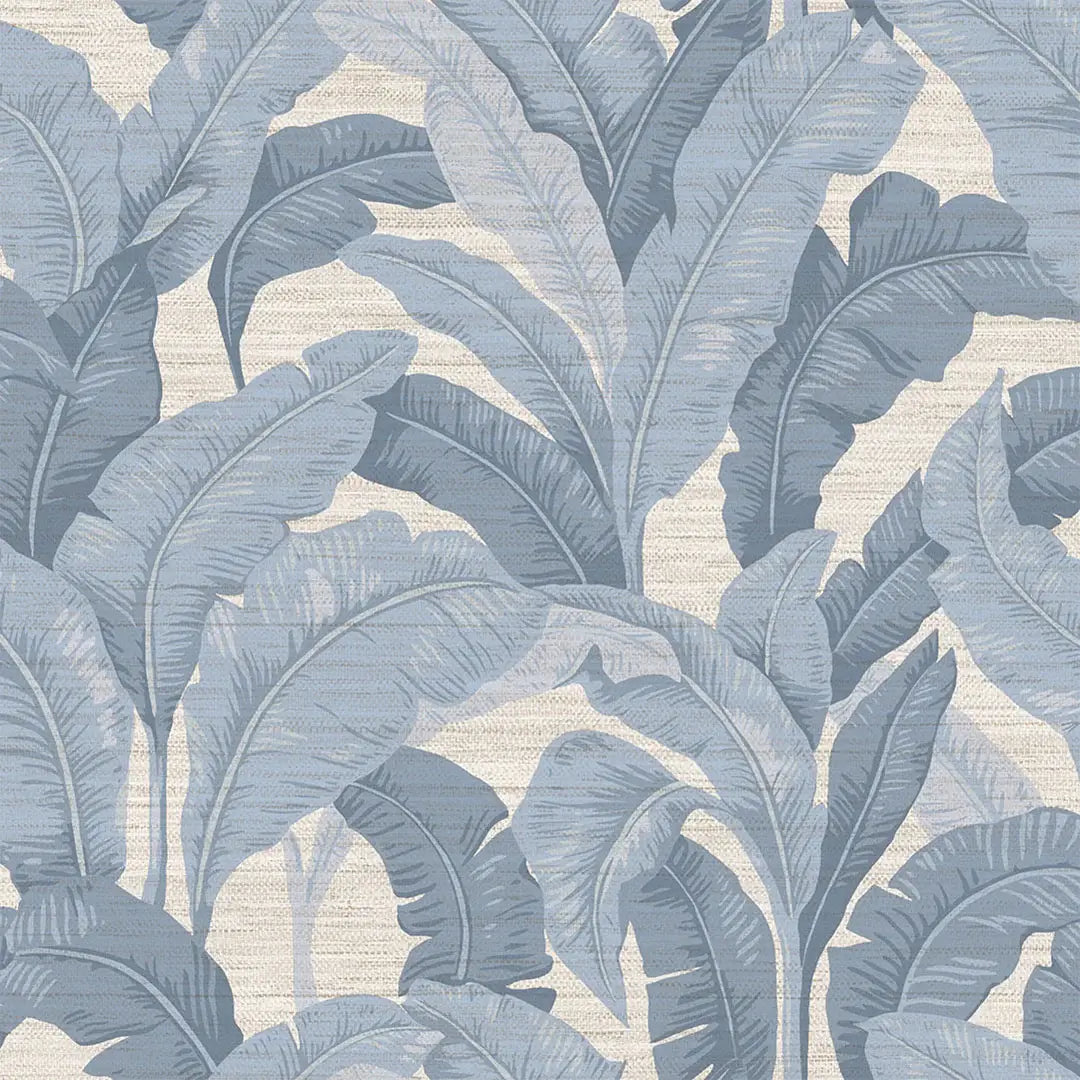 Layered Palm Faux Grasscloth Peel & Stick Wallpaper