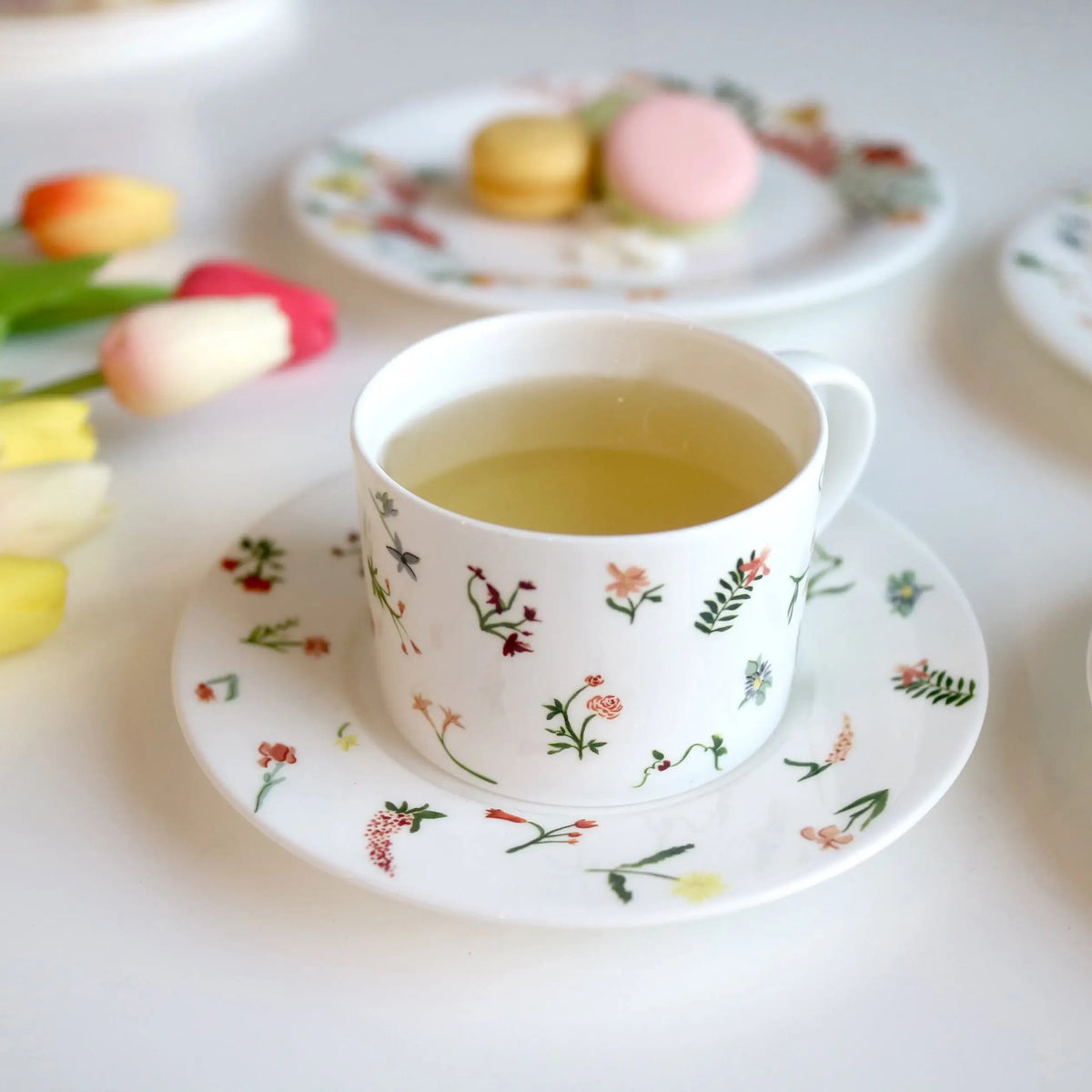 Language Of Flowers Cups & Saucers Set