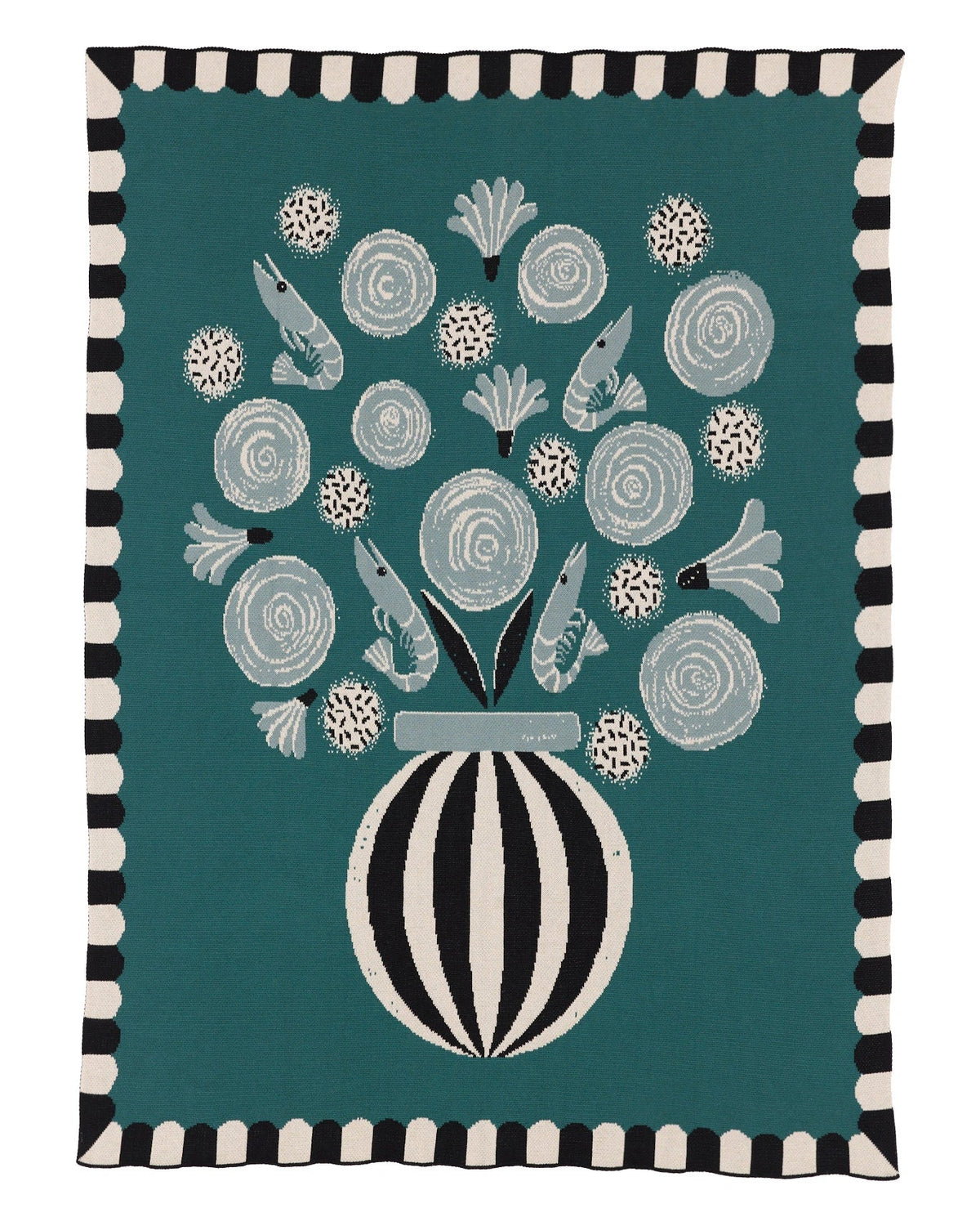 Biquette Le Bouquet Knit Blanket