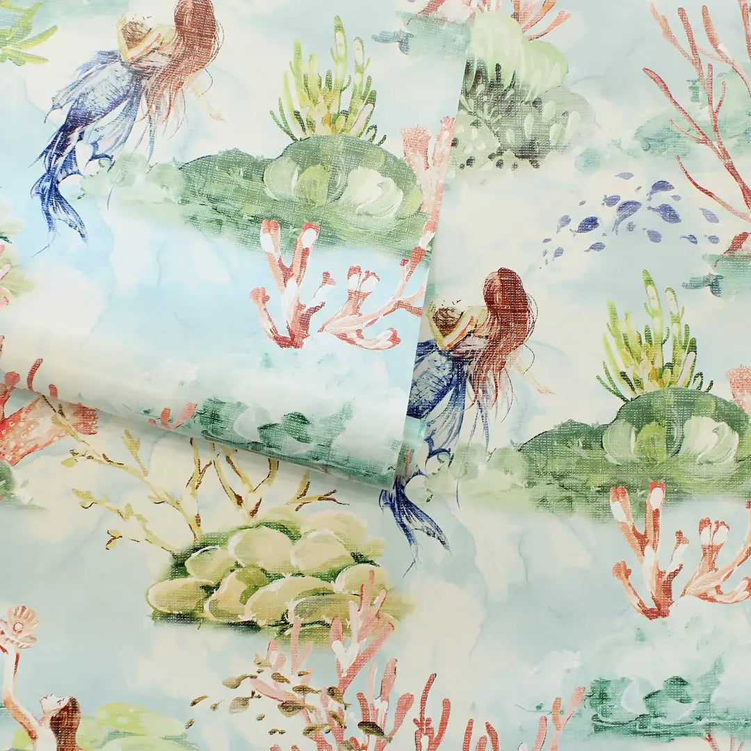 Mermaid Toile Peel & Stick Wallpaper
