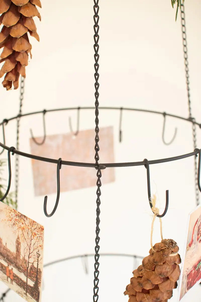 Three Layer Hanging Wire Ornament Tree