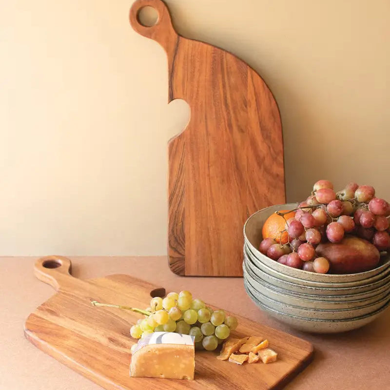Wooden Heart Serving Board Set