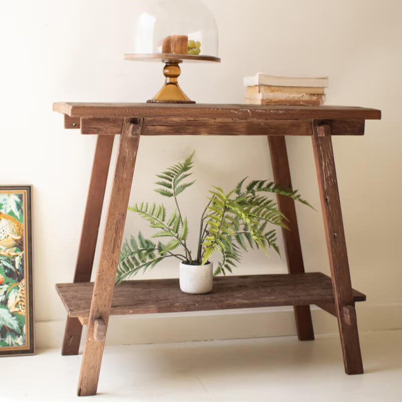 Reclaimed Teak Wood Console Table