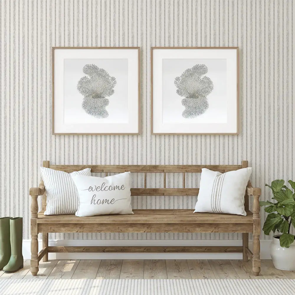Nautical Stripe Peel & Stick Wallpaper