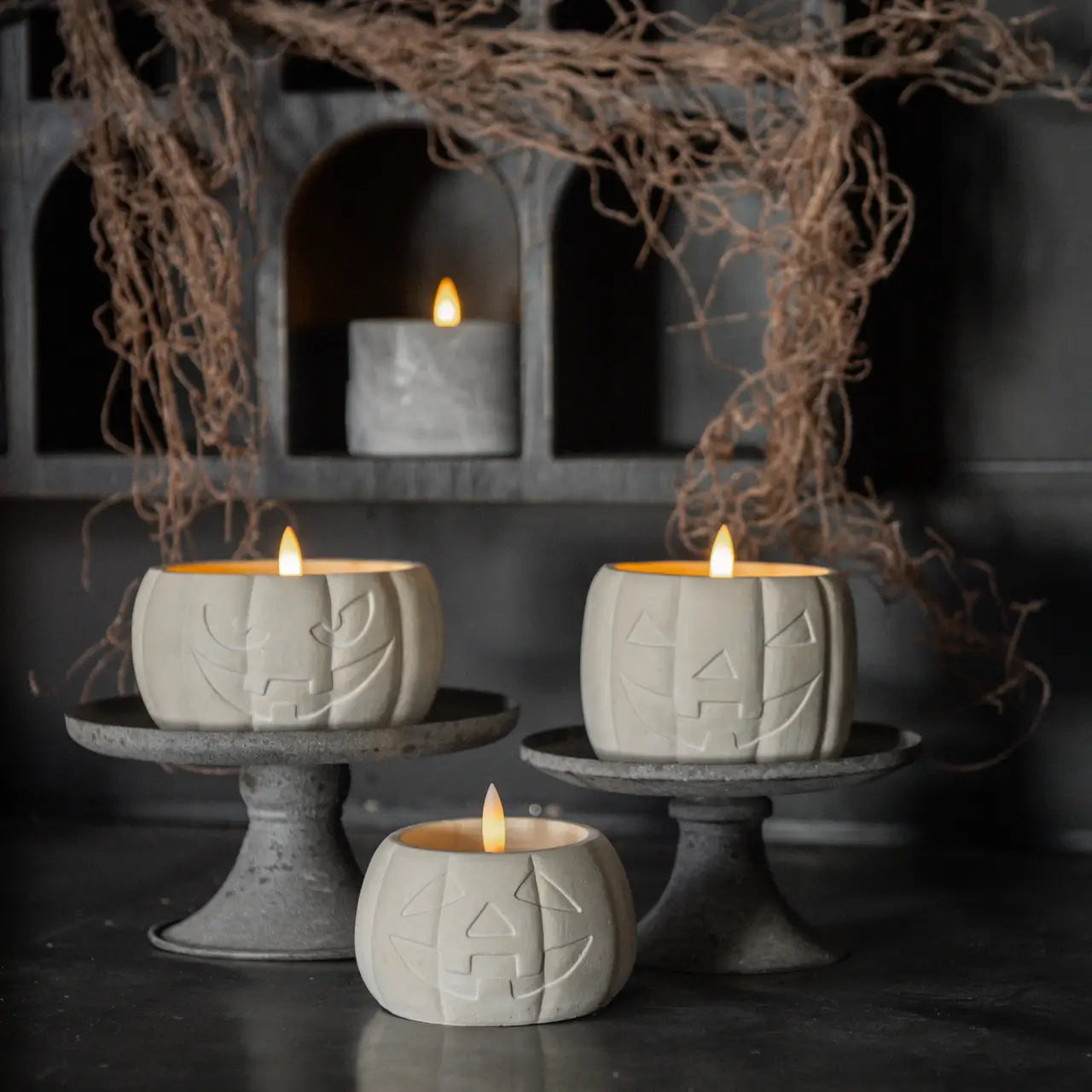 Jack-O-Lantern 3D Flame Candle