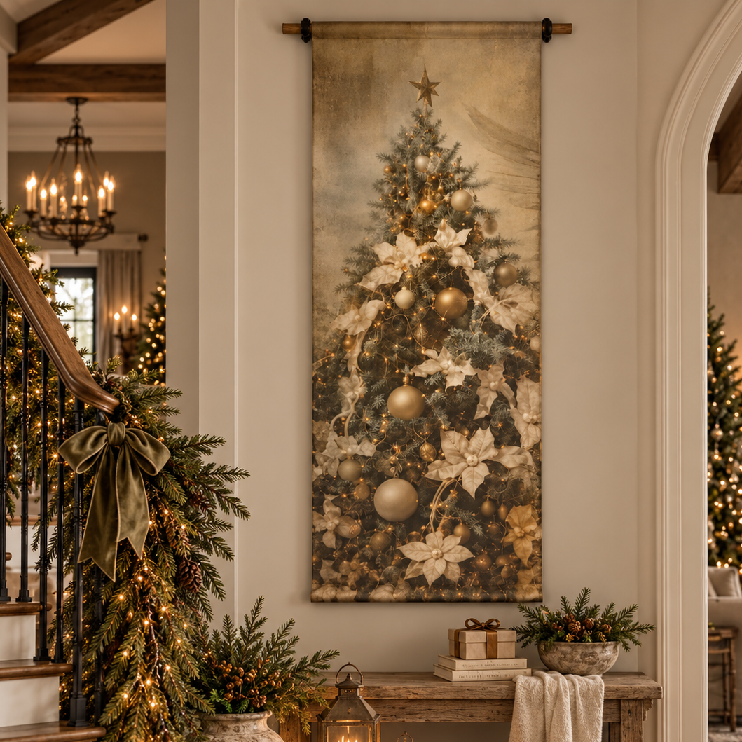 Neutral Christmas Tree Scroll