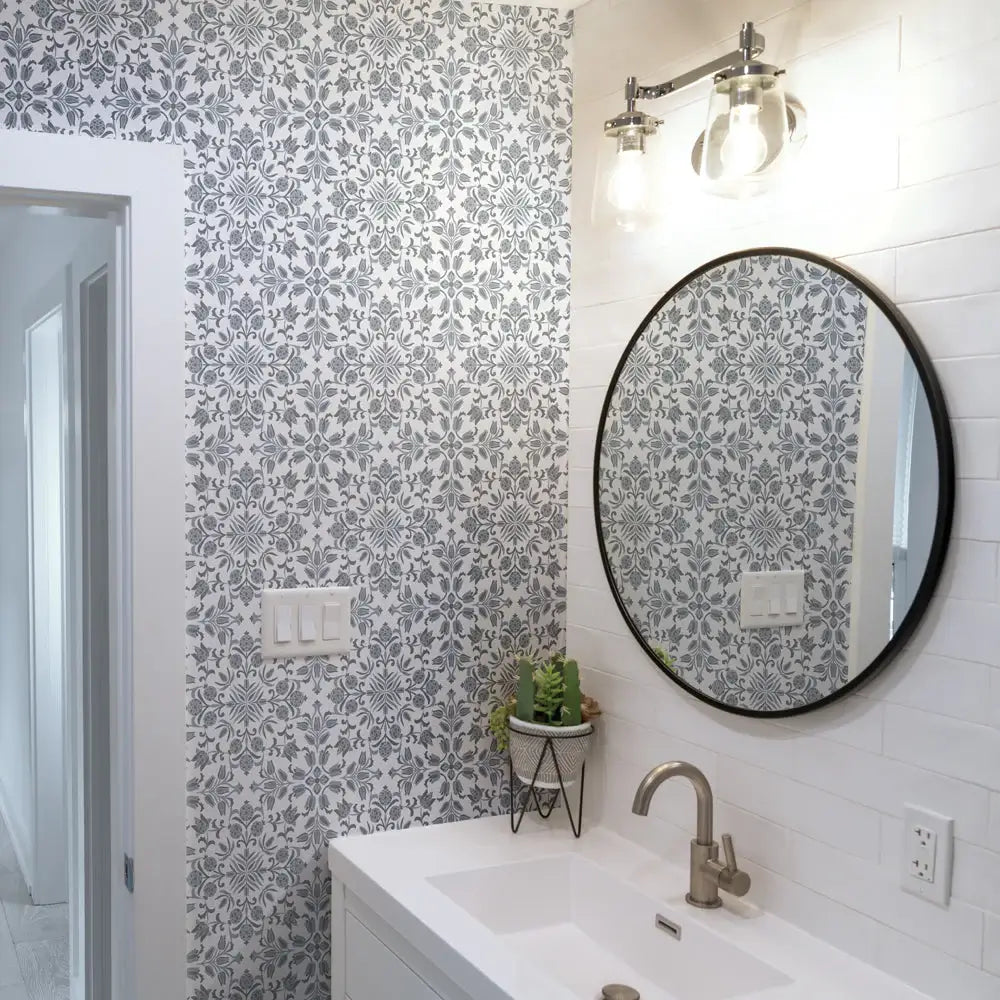 Ornamental Tile Peel & Stick Wallpaper
