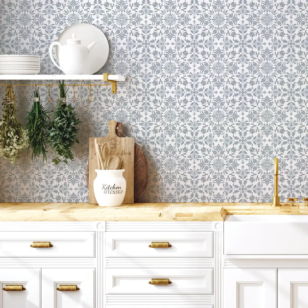 Ornamental Tile Peel & Stick Wallpaper