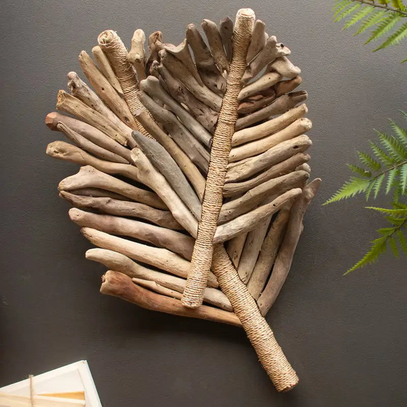 Driftwood Abaca Leaf Tray Set