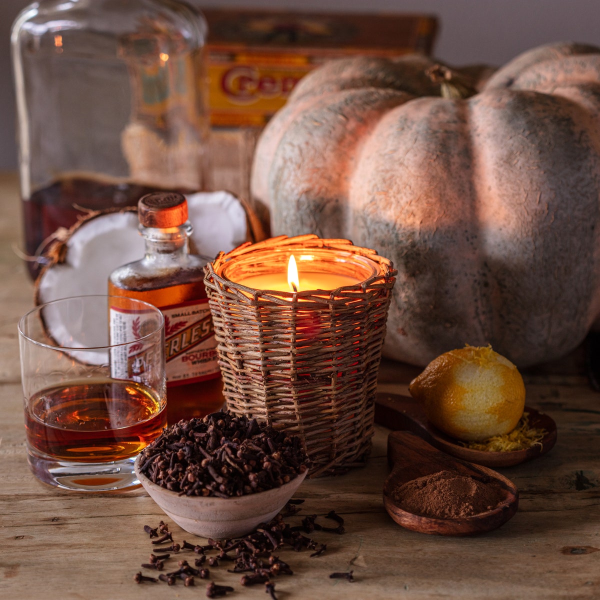Spirited Pumpkin French Willow Candle