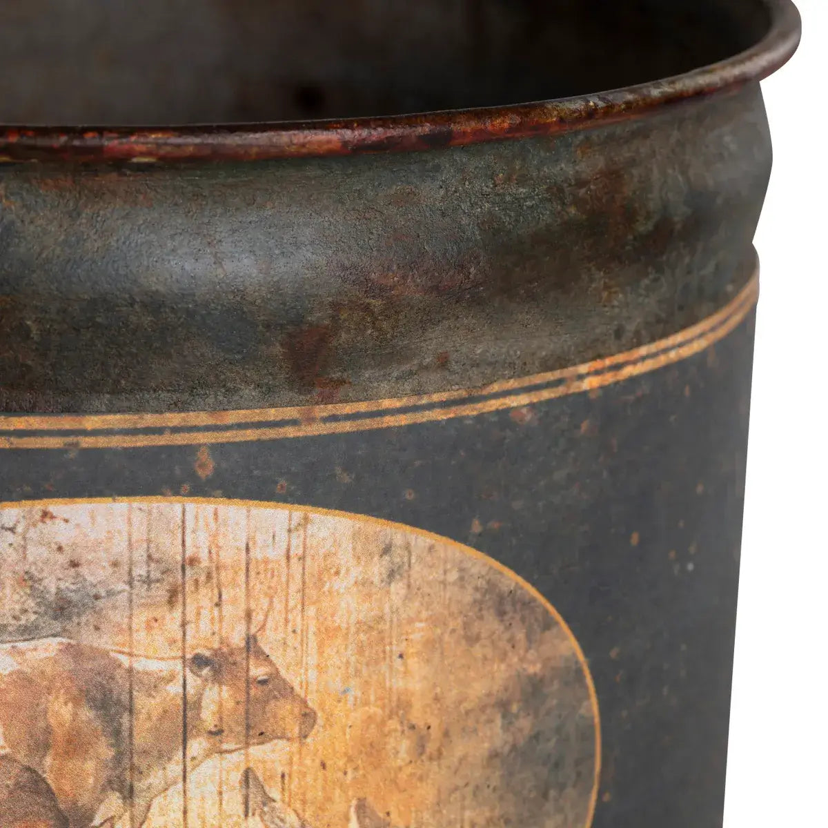 Beurre Round Tole Container