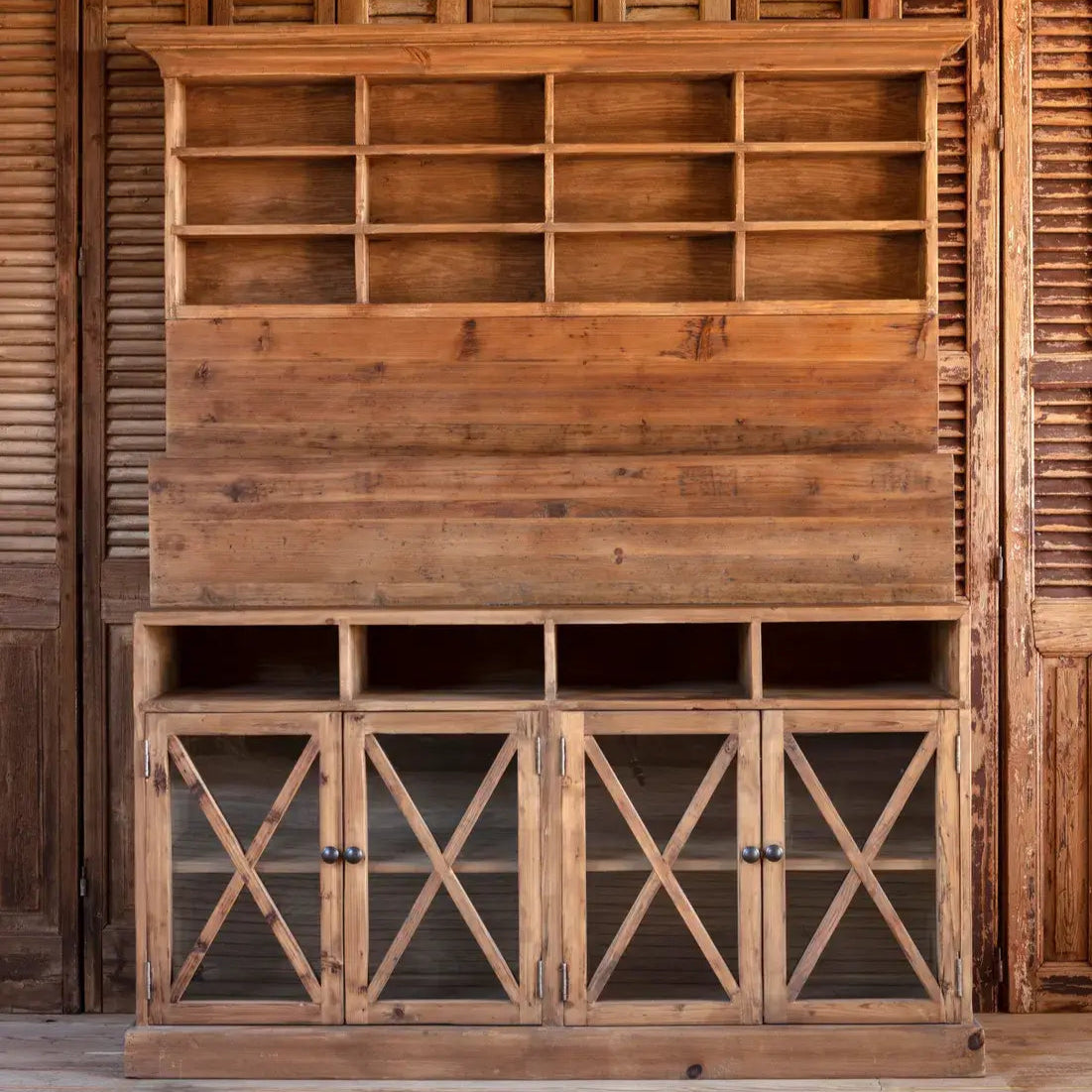 Reclaimed Wood Display Cabinet