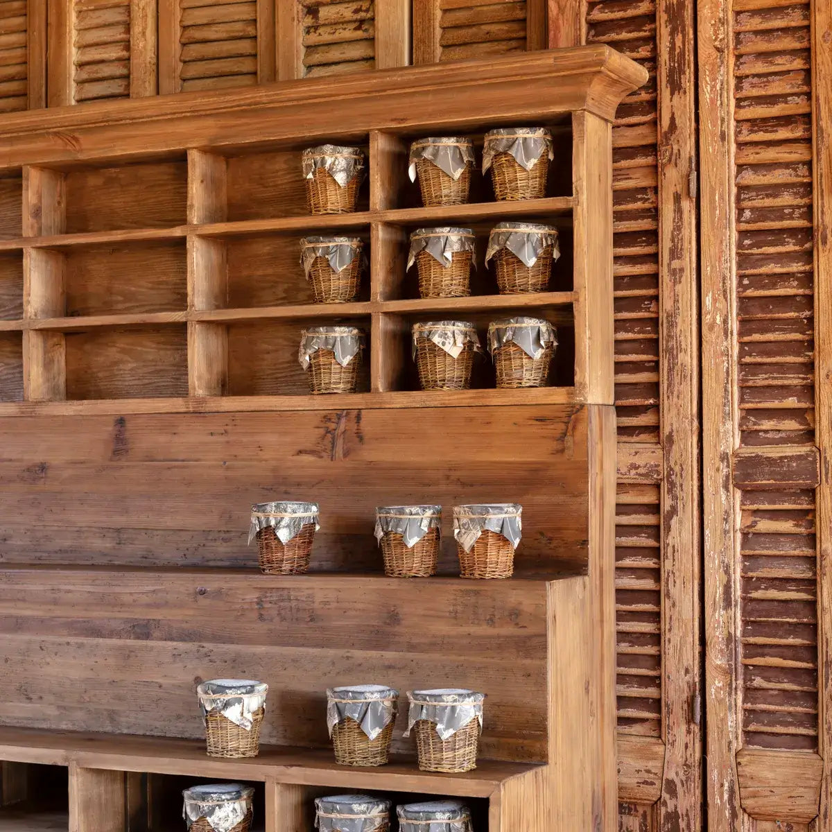 Reclaimed Wood Display Cabinet