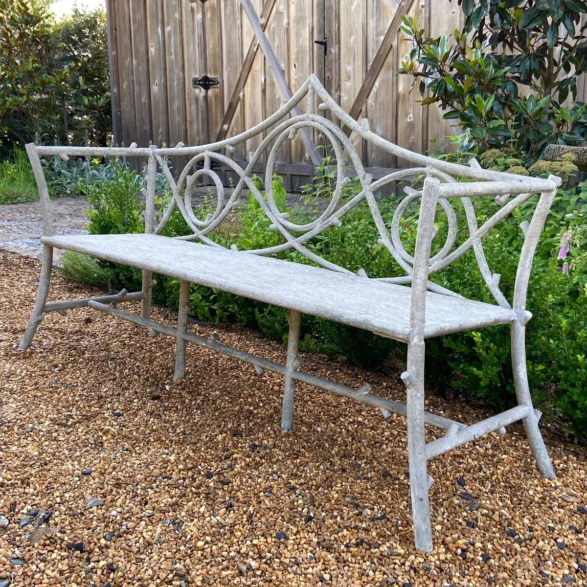 Faux Bois Garden Bench