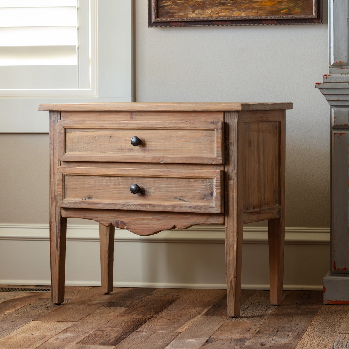 Apron Front Two Drawer Chest