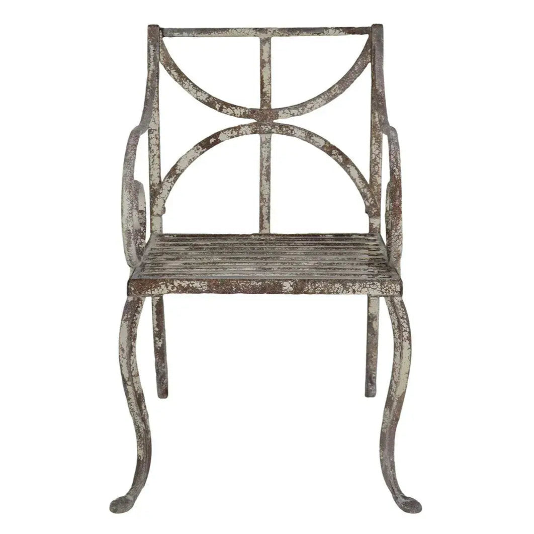 Terrasse Iron Chair Antique White