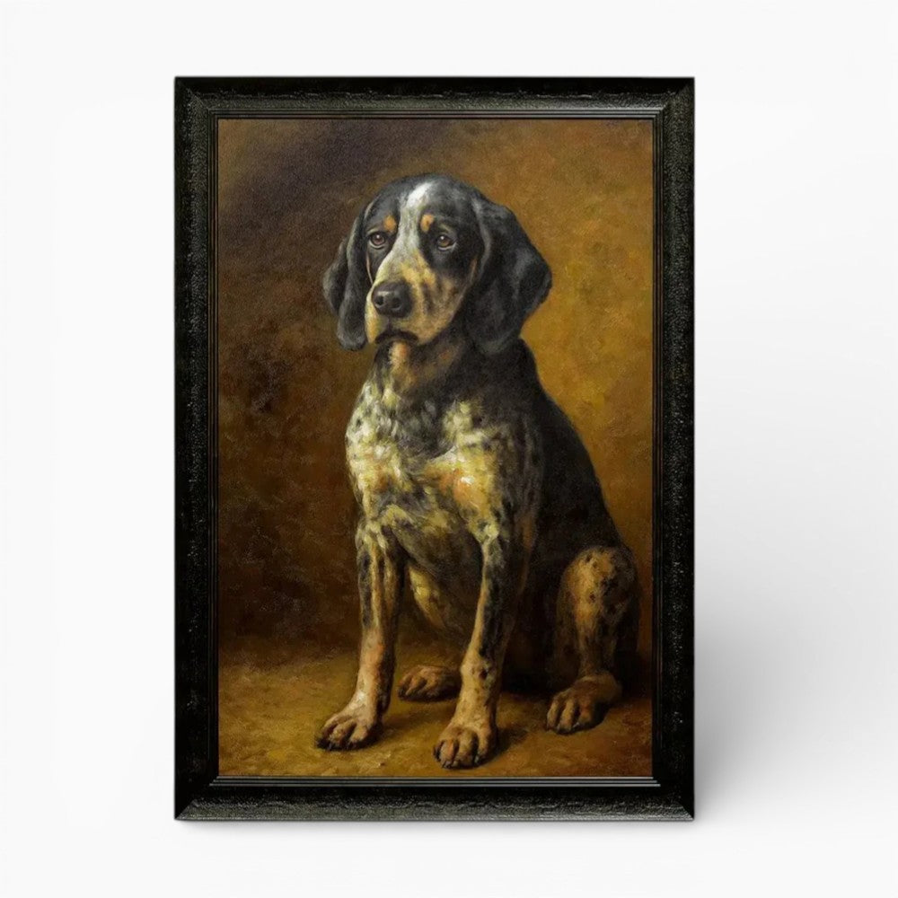 Blue Tick Portrait Remarque