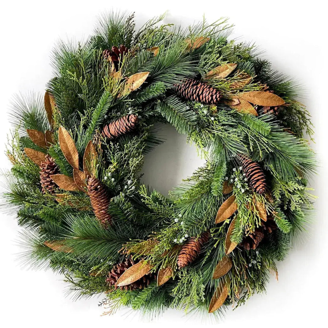 Gilded & Evergreen Wreath