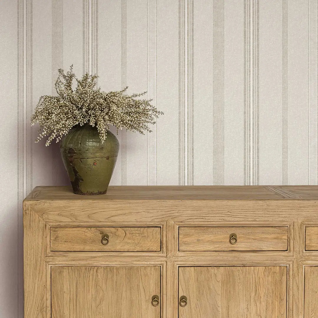 Anatolia Stripe Textured Peel & Stick Wallpaper