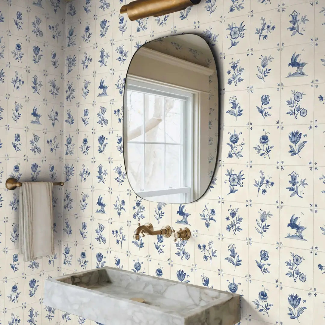 Azulejo Tile Textured Peel & Stick Wallpaper