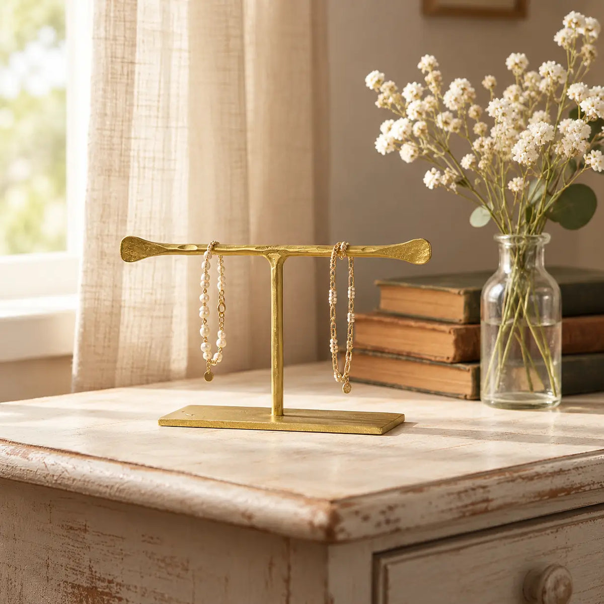 Maddox Forged Iron Jewelry T Stand