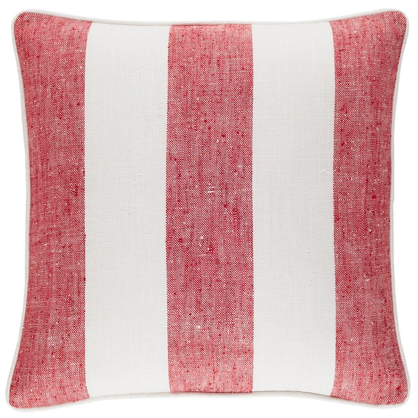 Pine Cone Hill Awning Stripe Red Indoor/Outdoor Pillow