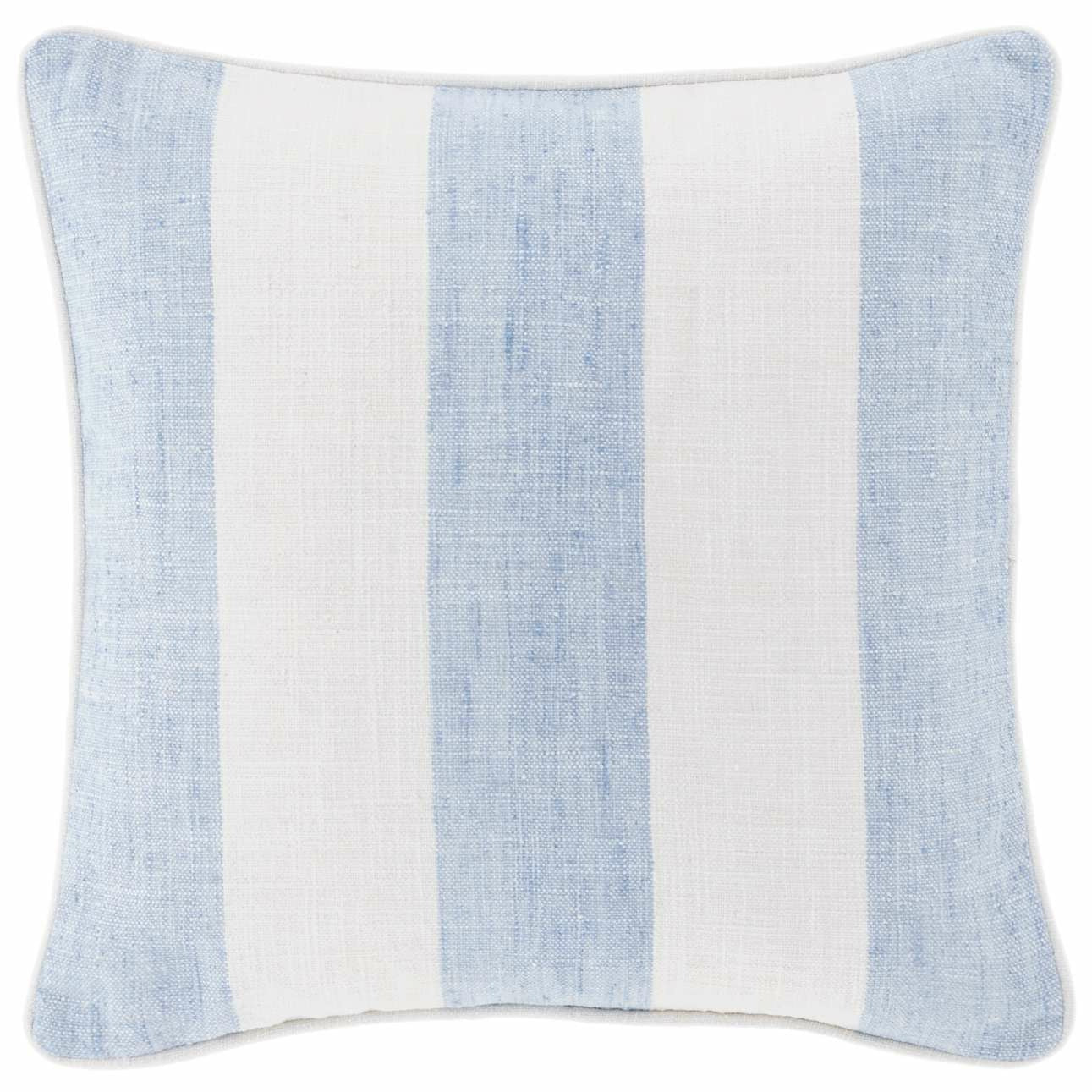 Pine Cone Hill Awning Stripe Soft Blue Indoor/Outdoor Pillow