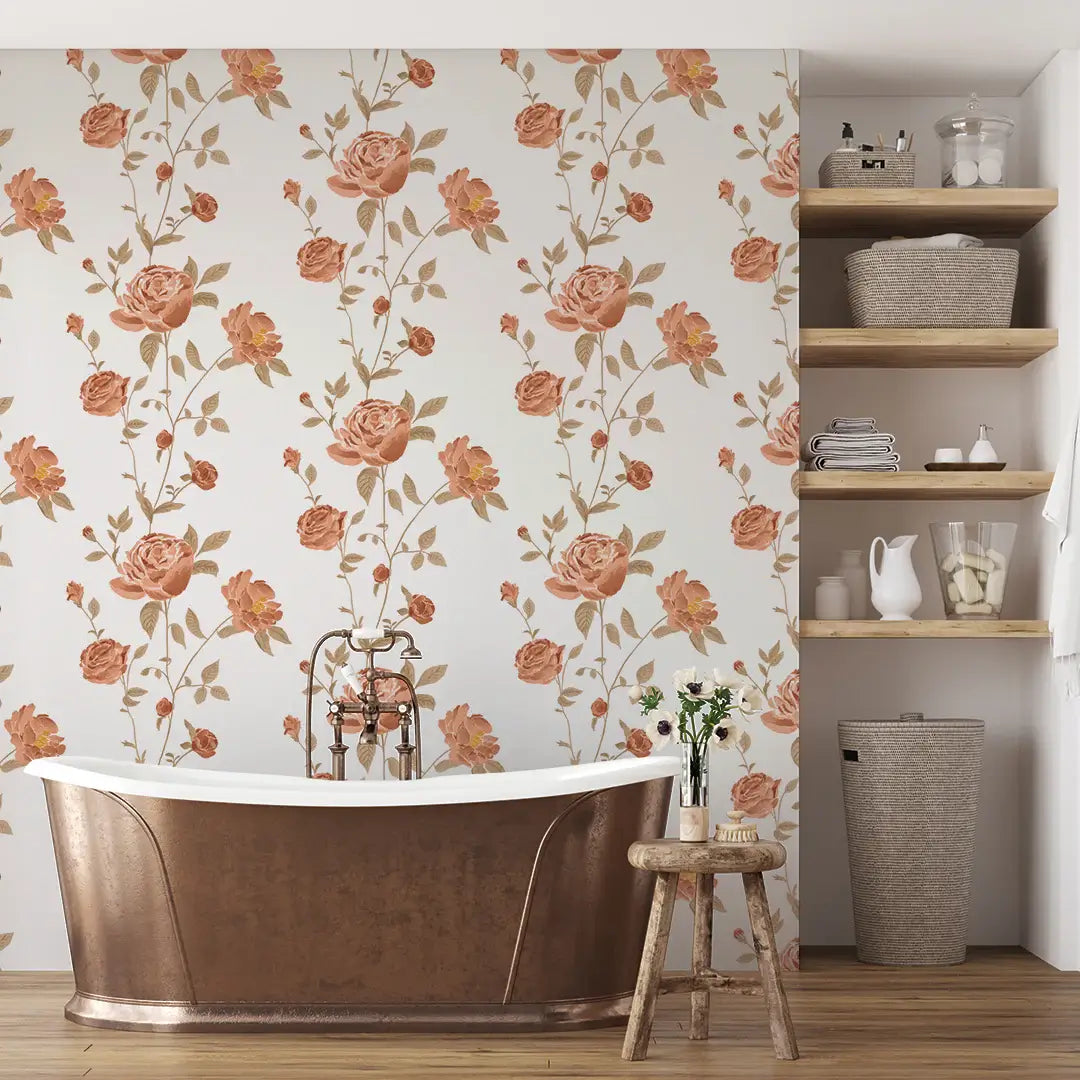 Rambling Rose Peel & Stick Wallpaper