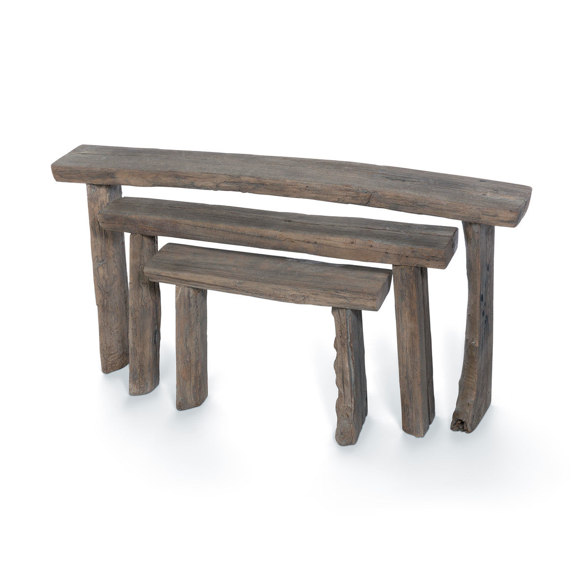 Reclaimed Wood Nesting Table Set