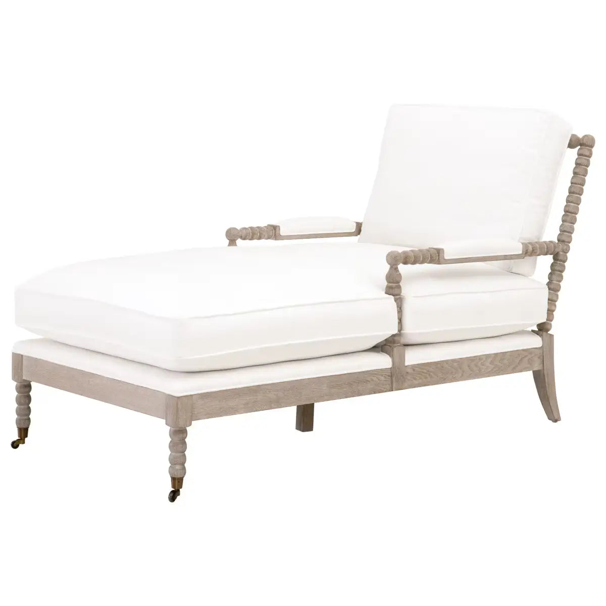 Rouleau Chaise Lounge, LiveSmart Gellar Linen, Natural Gray Oak
