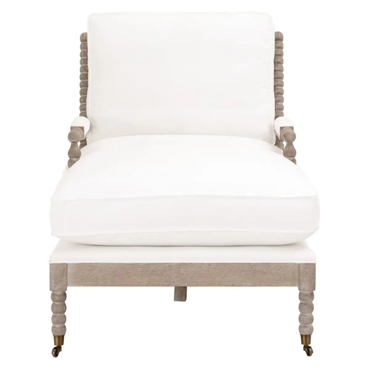 Rouleau Chaise Lounge, LiveSmart Gellar Linen, Natural Gray Oak