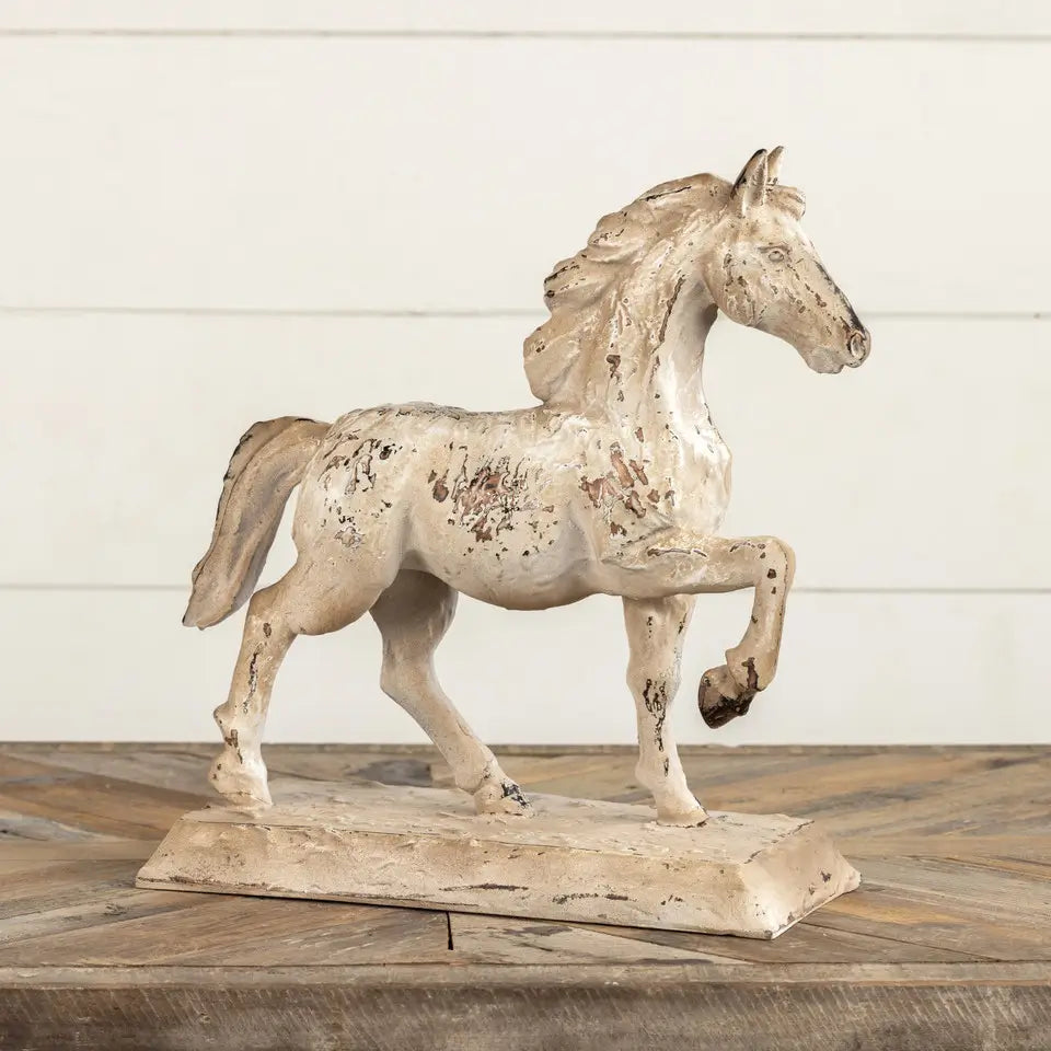 Textured Horse On Stand
