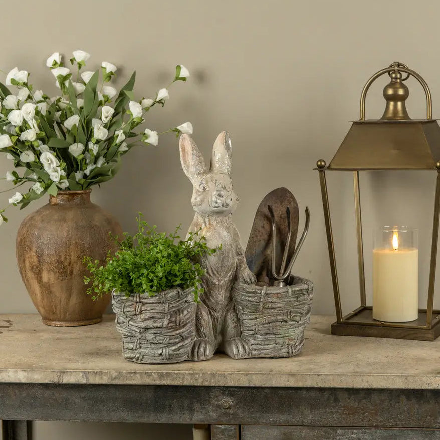Bunny With Pair of Baskets