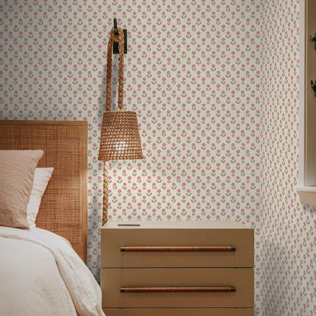 Dandelion Block Print Peel & Stick Wallpaper