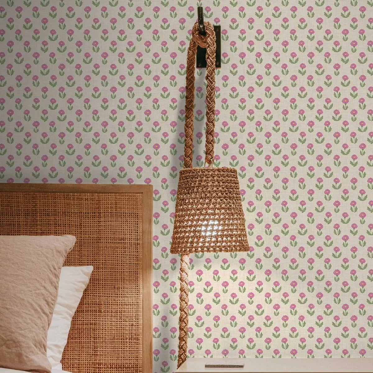 Dandelion Block Print Peel & Stick Wallpaper