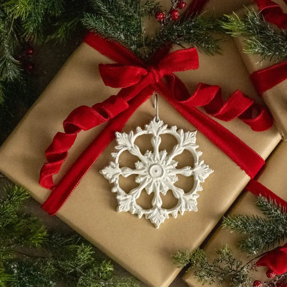 White Snowflake Ornament