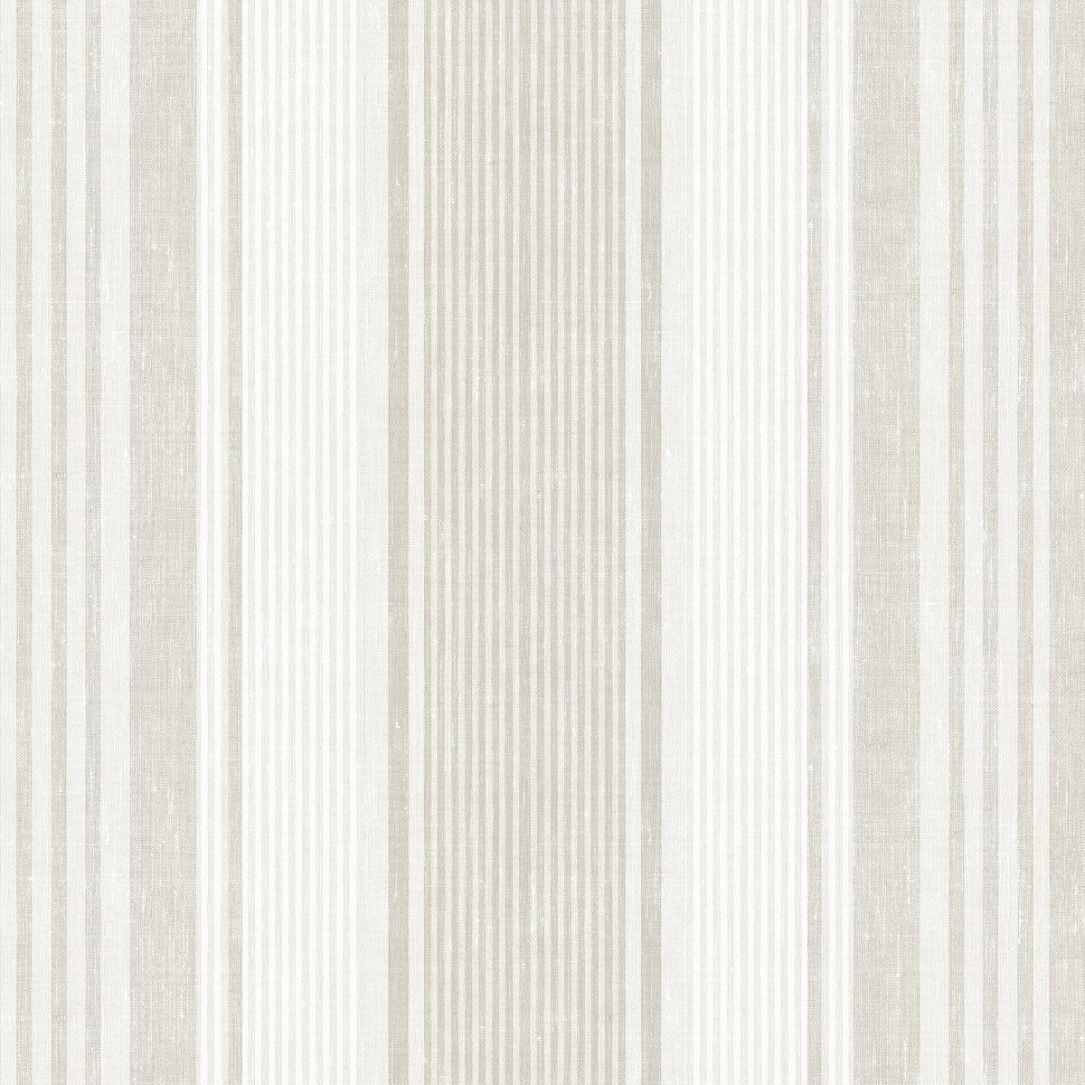 Schumacher Linen Stripe Wallpaper