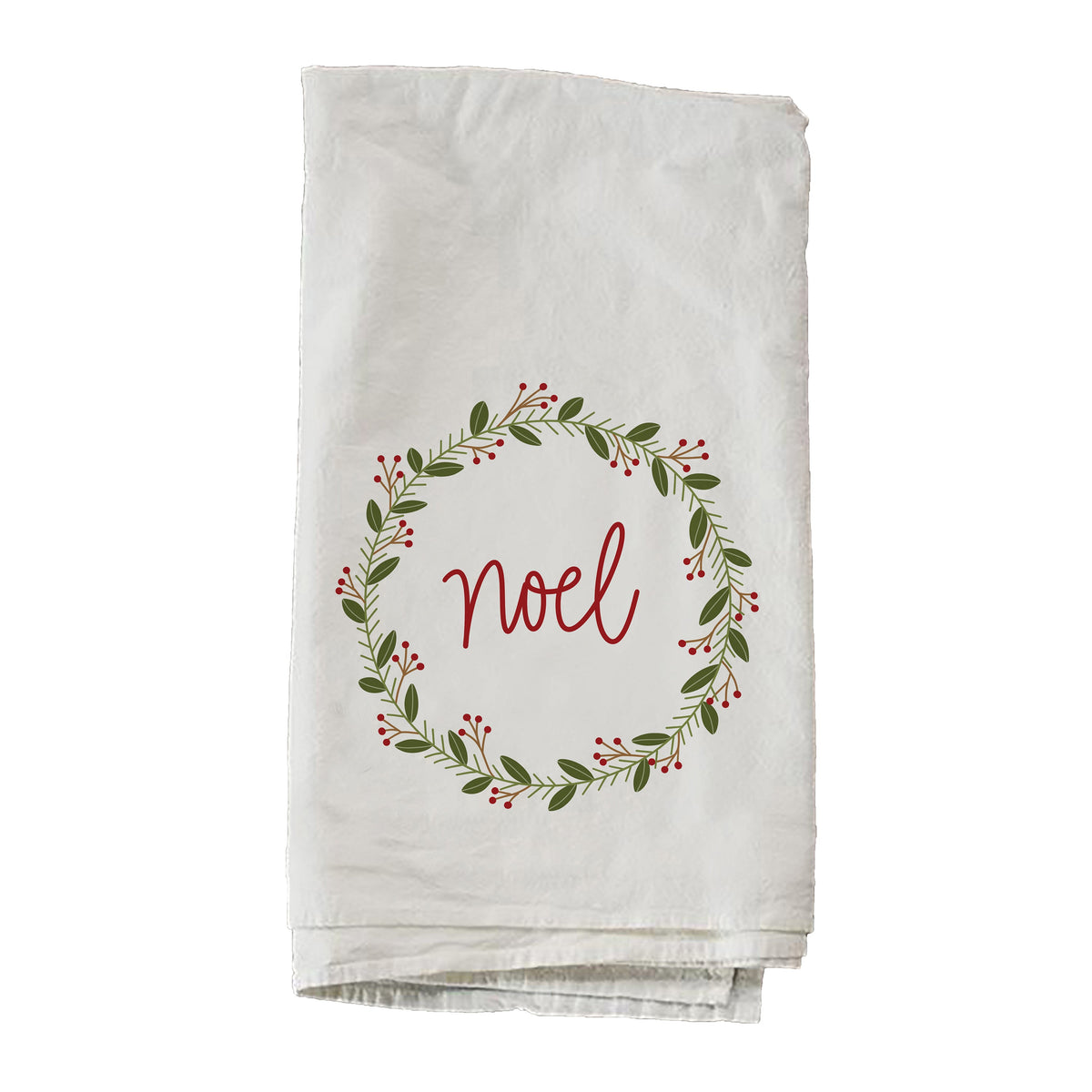 Noel Wreath Dishtowel