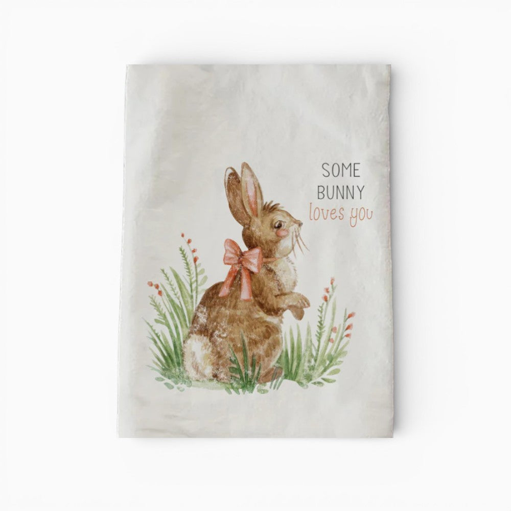 Some Bunny Loves You Dishtowel